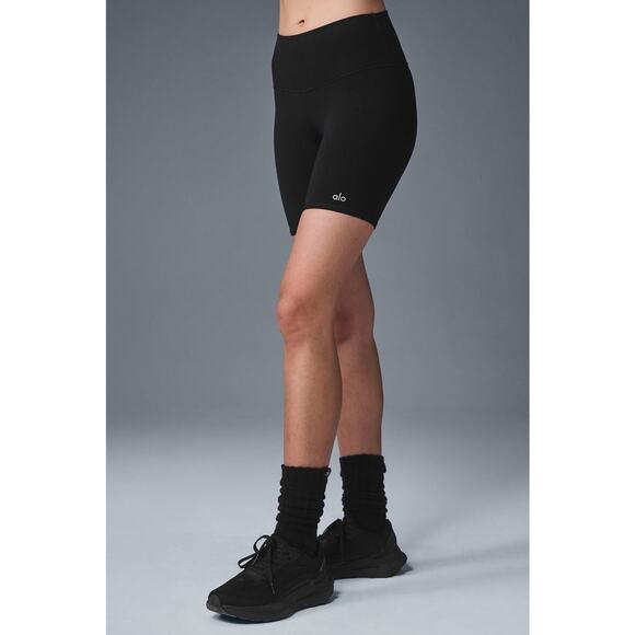 Alo Yoga High Waist Biker Short Black – S - Picture 5 of 6